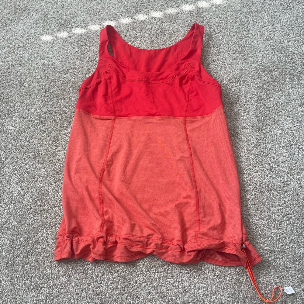 Red & orange lululemon top
